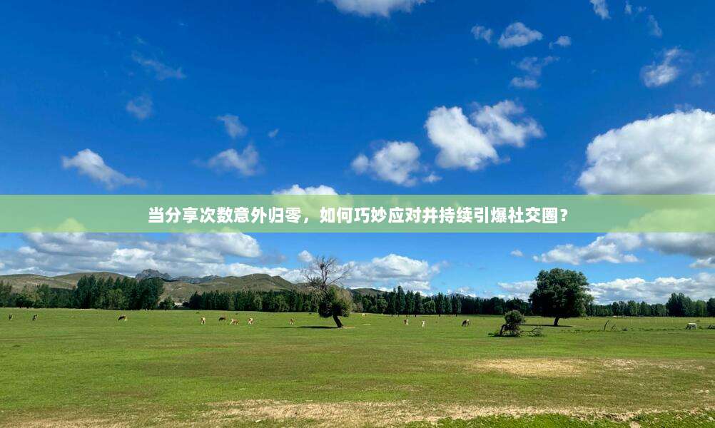 当分享次数意外归零,如何巧妙应对并持续引爆社交圈?